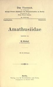 Cover of: Amathusiidae