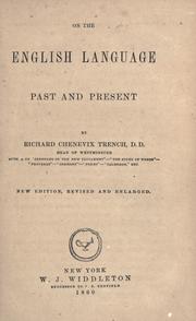 Cover of: On the English language, past and present