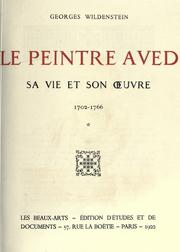 Cover of: peintre Aved, sa vie et son oeuvre 1702-1766.