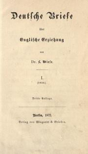 Cover of: Deutsch Briefe über englische erziehung