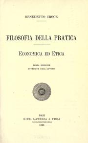Cover of: Filosofia della pratica: economica ed etica.