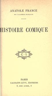 Cover of: Histoire comique.