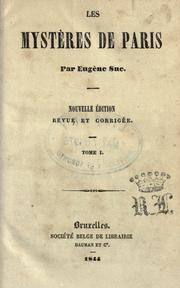 Cover of: Les mystères de Paris by Eugène Sue