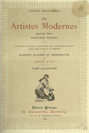 Cover of: Les artistes modernes by Eugène Montrosier, Eugène Montrosier