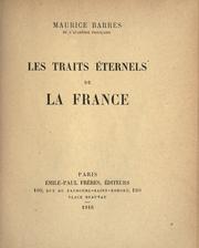 Cover of: Les traits et́ernels de la France.