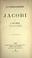 Cover of: La philosophie de Jacobi