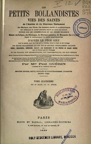 Cover of: Les petits Bollandistes by Guérin abbé