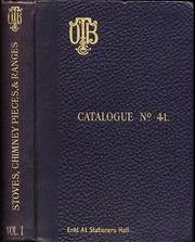 Cover of: Catalogue no. 41. [volume 1]: Vol 1. Stoves, Chimney Pieces & Ranges [spine title]