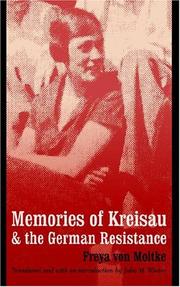 Cover of: Memories of Kreisau and the German Resistance