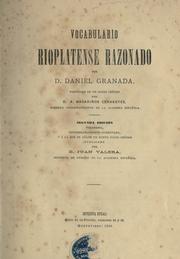 Cover of: Vocabulario rioplatense razonado