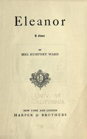 Eleanor by Mary Augusta Ward