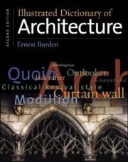 Cover of: Illustrated Dictionary of Architecture by Ernest Burden