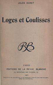 Cover of: Loges et coulisses. by Jules Huret