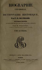 Cover of: Biographie universelle: ou, Dictionnaire historique