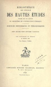 Cover of: jongleurs en France au moyen âge.