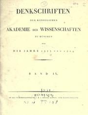 Cover of: Denkschriften. by Bayerische Akademie der Wissenschaften.