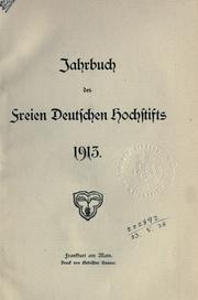 Cover of: Jahrbuch des Freien Deutschen Hochstifts.