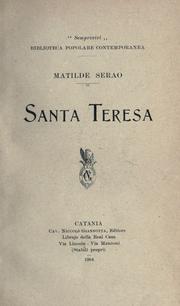 Cover of: Santa Teresa by Matilde Serao