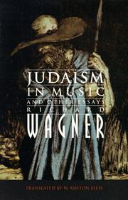 Cover of: Judaism in music and other essays by Richard Wagner
