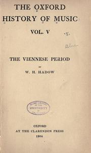 Cover of: The Viennese period
