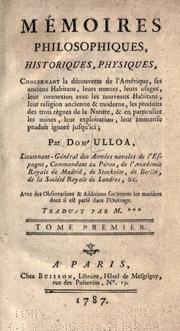 Cover of: M©Øemoires philosophiques, historiques, physiques, concernant la d©Øecouverte l'Amerique: ses anciens habitans, leurs m℗œurs, leurs usages ...