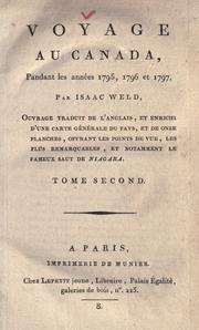 Cover of: Voyage au Canada, pendant les années 1795, 1796 et 1797.