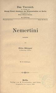 Cover of: Nemertini