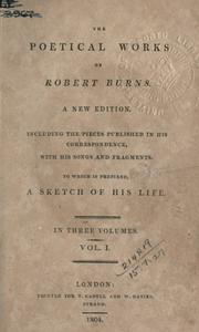 Cover of: Poetical works.: New ed., including the pieces published in his correspondence, with his songs and fragments, to which is prefixed a sketch of his life.