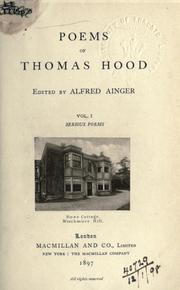 Cover of: Poems. by Thomas Hood