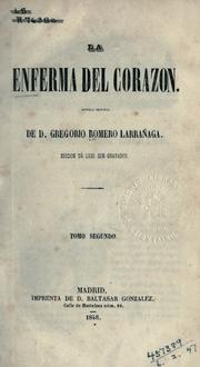 Cover of: enferma del corazon: novela original