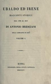 Cover of: Ubaldo ed Irene by Antonio Bresciani