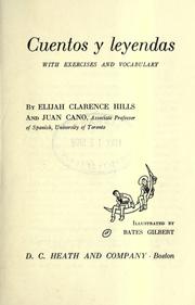 Cover of: Cuentos y leyendas by Elijah Clarence Hills