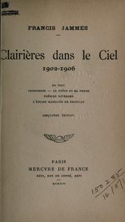 Cover of: Clairières dans le ciel, 1902-1906.