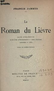Cover of: roman du lièvre.