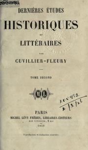 Cover of: Dernières études historiques et littéraires.