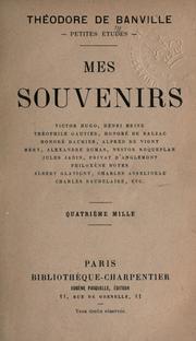 Cover of: Mes souvenirs: petites études.