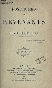 Cover of: Posthumes et revenants.