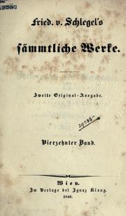 Cover of: Sämtliche Werke.