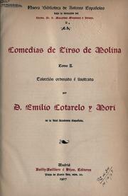 Cover of: Comedias. by Tirso de Molina