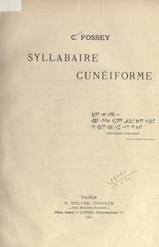 Cover of: Syllabaire cunéiforme.