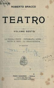 Cover of: Teatro. by Roberto Bracco