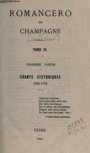 Cover of: Romancero de Champagne.