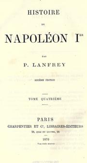 Cover of: Histoire de Napoléon Ier