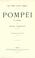 Cover of: Pompéi