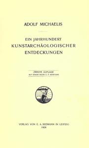 Cover of: Ein jahrhundert kunstarchäologischer entdeckungen