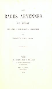 Cover of: Les races aryennes du Pérou: leur langue--leur religion--leur histoire