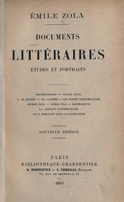 Cover of: Documents littéraires: études et portraits.