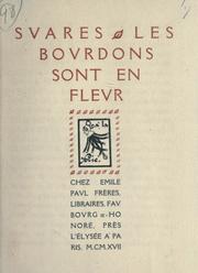Cover of: Les bourdons sont en fleur. by André Suarès