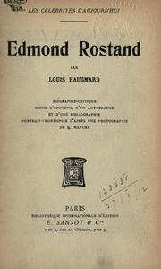 Edmond Rostand by Louis Haugmard