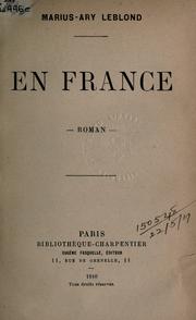 Cover of: En France: roman
